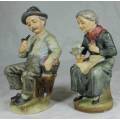 VINTAGE FARMER AND HIS WIFE-BID NOW!