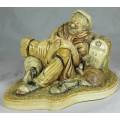 NATURE CRAFT ENGLAND(TRAMP WITH HIS DOG TRAVELERS REST)-BID NOW!