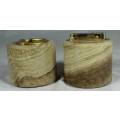 LOVELY LIGHTER AND ASHTRAY MOUNTED IN CARVED STONE BID NOW!