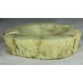 VOLTERRA HAND CARVED ALABASTER ASHTRAY MADE IN ITALY (STUNNING)BID NOW!