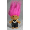 RUSS TROLL DOLL MADE IN CHINA - TROLL WITH A BOW TIE-BID NOW!!!!