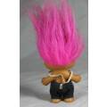 RUSS TROLL DOLL MADE IN CHINA - TROLL WITH A BOW TIE-BID NOW!!!!