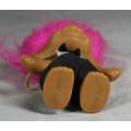 RUSS TROLL DOLL MADE IN CHINA - TROLL WITH A BOW TIE-BID NOW!!!!