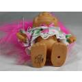 RUSS TROLL DOLL MADE IN CHINA -HAPPY BIRTHDAY TROLL IN A PARTY DRESS-BID NOW!!!!