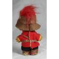 RUSS TROLL DOLL MADE IN CHINA-CANADIAN MOUNTY-BID NOW!