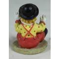 MINIATURE SEATED CLOWN WITH RAISED HANDS (LOVELY) BID NOW!!!