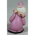 MINIATURE CLOWN IN PINK SMILING (LOVELY) BID NOW!!!