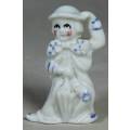 MINIATURE CLOWN LADY WITH AN UMBRELLA (LOVELY) BID NOW!!!