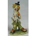 MINIATURE CLOWN PLAYING A CONCERTINA(LOVELY) BID NOW!!!
