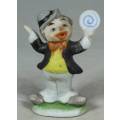 MINIATURE CLOWN HOLDING A LARGE DISK (LOVELY) BID NOW!!!