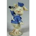 MINIATURE PIGGY WITH BINOCULARS(LOVELY) BID NOW!!!