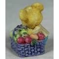 MINIATURE MOUSE WITH A LARGE BASKET (LOVELY) BID NOW!!!