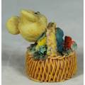 MINIATURE MOUSE IN A BASKET (LOVELY) BID NOW!!!