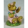 MINIATURE BEAR WITH FLOWERS (LOVELY) BID NOW!!!