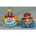 PAIR OF CLOWN FRIDGE MAGNETS(LOVELY) BID NOW!!!