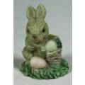 MINIATURE RABBIT WITH EGGS(LOVELY) BID NOW!!!