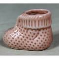 MINIATURE CERAMIC PINK BOOTY (LOVELY) BID NOW!!!