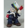 KID SAILOR IN BLUE HOLDING UP A FLAG-LOVELY-BID NOW!!