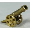 MINIATURE BRASS CANNON-BID NOW!!