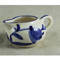 SMALL BLUE AND WHITE MILK JUG(LOVELY)BID NOW!!