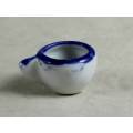 MINIATURE BLUE AND WHITE CUP(LOVELY)BID NOW!!