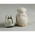 MINIATURE MONKEY AND A RABBIT (LOVELY) BID NOW!!