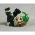 MINIATURE CLOWN WITH HIS FEET IN THE AIR (AWESOME) BID NOW!!