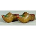 MINIATURE DUTCH WOODEN SHOES(LOVELY) BID NOW!!!