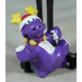 MINIATURE HARD PLASTIC CHRISTMAS HIPPO(LOVELY) BID NOW!!!