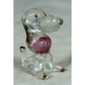 CLEAR PLASTIC POODLE(LOVELY) BID NOW!!!