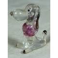 CLEAR PLASTIC POODLE(LOVELY) BID NOW!!!