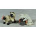 PAIR OF HARD PLASTIC PLAYFUL CATS(LOVELY) BID NOW!!!