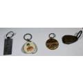 SET OF FOUR KEYRINGS-BID NOW!!