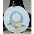 LOVELY PORCELAIN HAT PENDANT-BID NOW!!