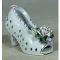 Ceramic Shoe with Flowers - A Beauty - Bid Now!!!