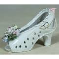 Ceramic Shoe with Flowers - A Beauty - Bid Now!!!