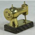 Miniature Brass Sewing Machine - Act fast and bid now!