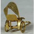 Miniature Brass Rickshaw - Act fast and bid now!