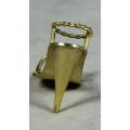 Miniature Brass High Heel Shoe - Act fast and bid now!