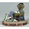 Seated Bear - Stop and Consider God`s Wonders - A Beauty - Bid Now!!!