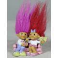 Miniature Troll Loving Couple on a Date - A Beauty - Bid Now!!!