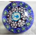 Glass Paperweight with Sea Motif - Beautiful!! - Bid Now!