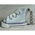 MINIATURE SHOE - GREY SNEAKER KEY-RING - BID NOW!!!