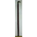 BRASS FOX HEAD TOPPED WOODEN CANE - BID NOW !!!