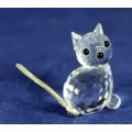 Swarovski Crystal - Small Cat - A beautiful treasure!! Bid now!!