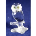 Swarovski Crystal - Owl on a Stump - A beautiful treasure!! Bid now!!