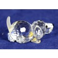Swarovski Crystal - Dog Lying Down - A beautiful treasure!! Bid now!!