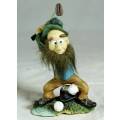 Leprechaun Golfer Taking a Swing - Bid Now!!