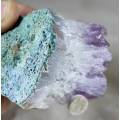 Semi Precious Stone - Bird on Rock - Purple Bird - Beautiful! - Bid Now!!!