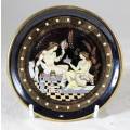 Stakias - Hand Made Display Plate - 24kt Gold Trim - Beautiful!!! BID NOW!!!!